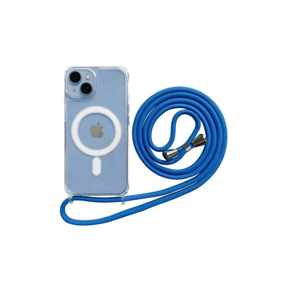 Glow Phone Coque Iphone 11 Bleu coloré / iPhone 11 Étui MagSafe antichoc avec lanière pour iPhone 11