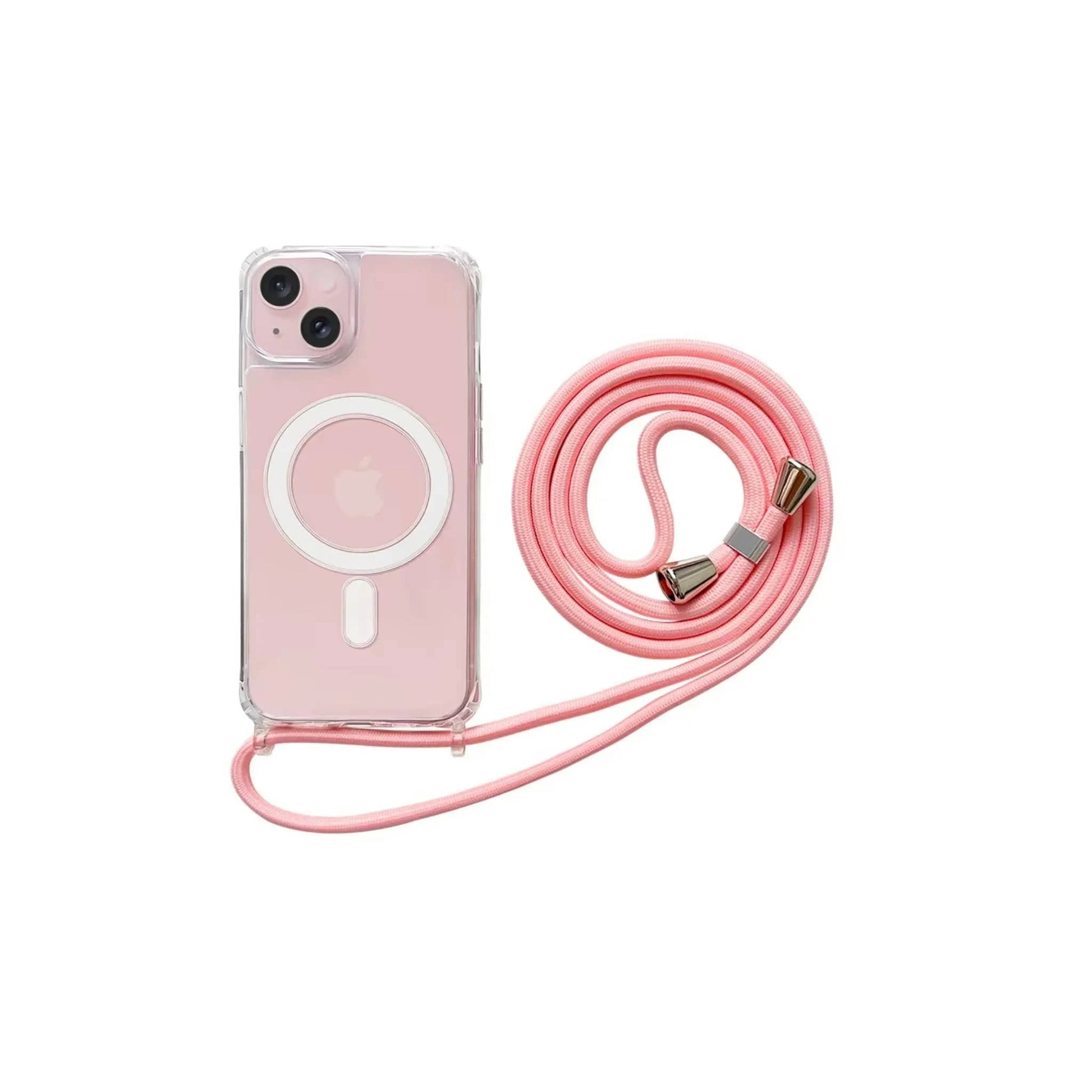 Glow Phone Coque Iphone 11 Rose / iPhone 11 Étui MagSafe antichoc avec lanière pour iPhone 11