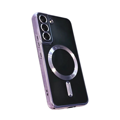 GLOW PHONE Coque Samsung S24 Coque transparente magnétique pour Samsung Galaxy S24, Plus, Ultra, FE